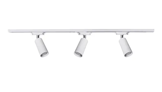 Светильник трековый MSK Electric Tube на три плафона под лампу Е-27 на шинопроводе 1м NT 1105-3 WH