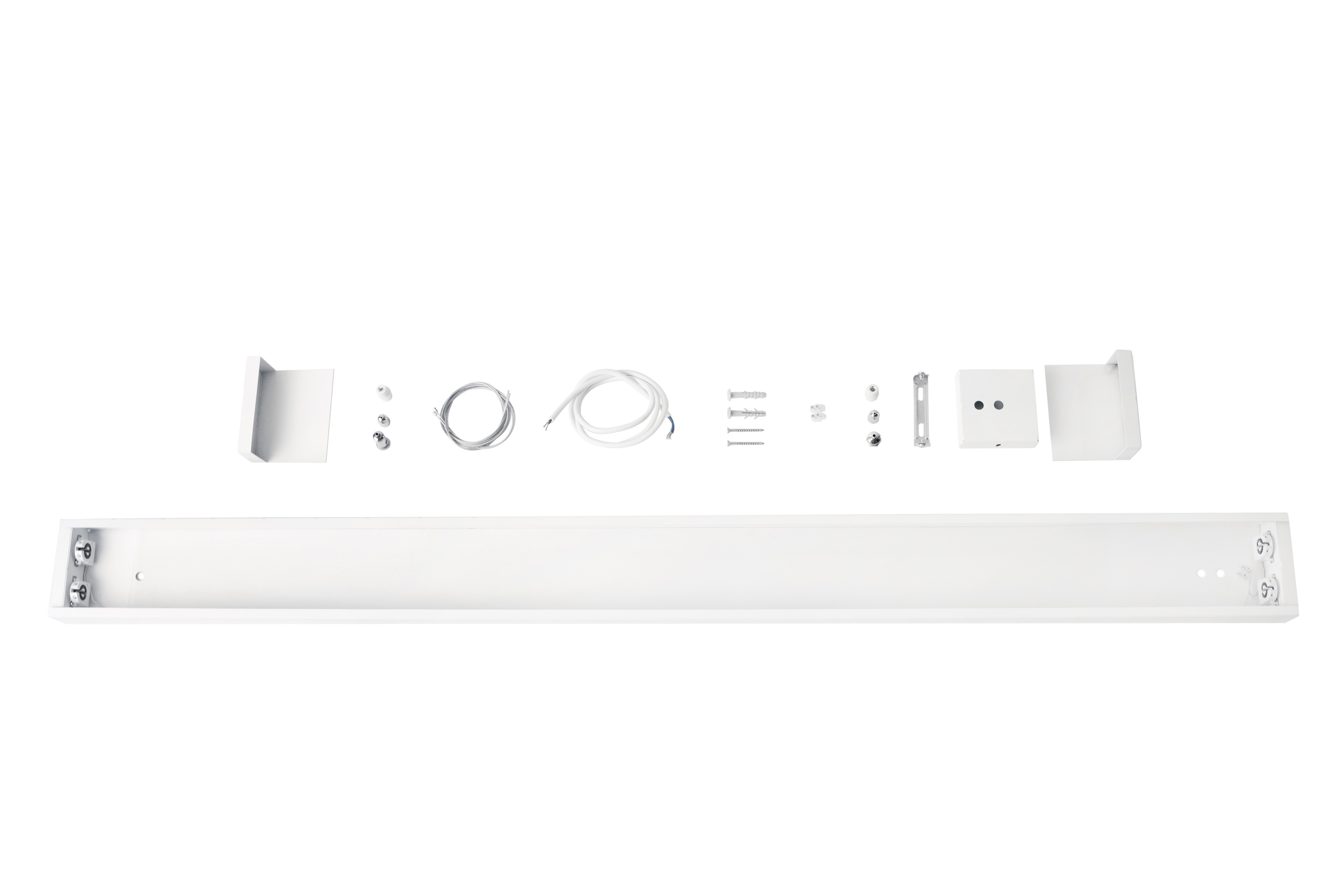 Светильник линейный подвесной 125см MSK Electric Office под две led лампы G-13 SL-120-2T8 WH