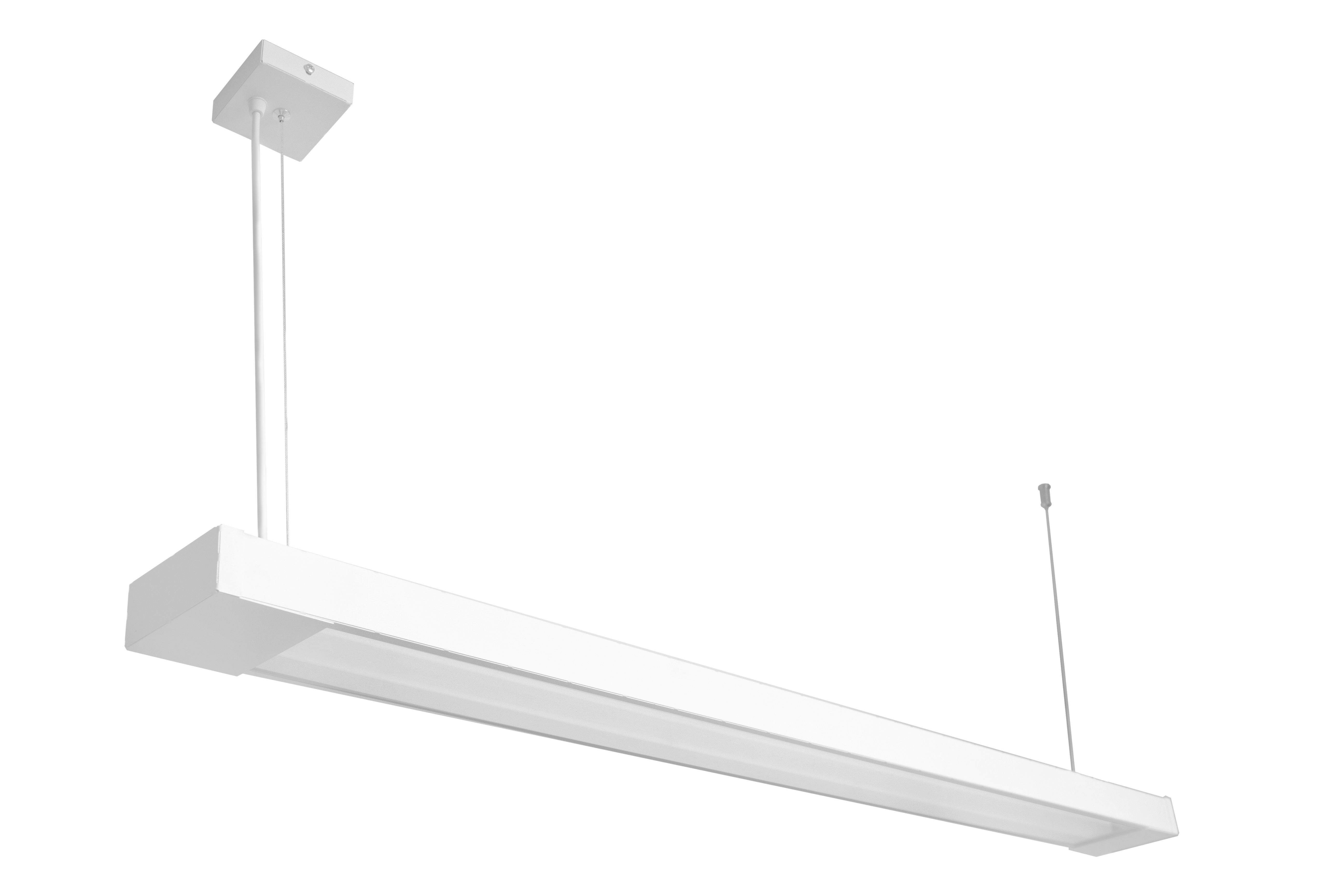 Светильник линейный подвесной 125см MSK Electric Office под две led лампы G-13 SL-120-2T8 WH