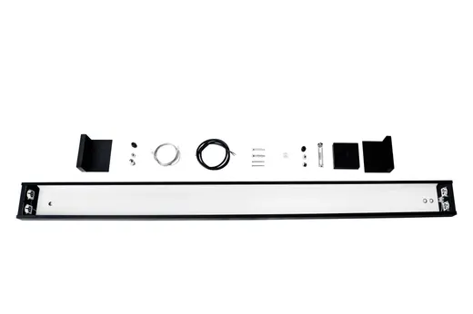 Светильник линейный подвесной 125см MSK Electric Office под две led лампы G-13 SL-120-2T8 BK
