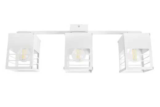 Люстра лофт MSK Electric Urban на три плафона белая NL 2310-3 WH