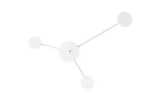 Светильник настенный MSK Electric Disk на три лампы G4 белый NL 7250-3 WH