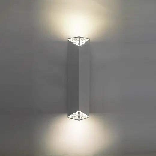Светильник настенный MSK Electric Mystery бра под две лампы Е27 NL 2780 WH