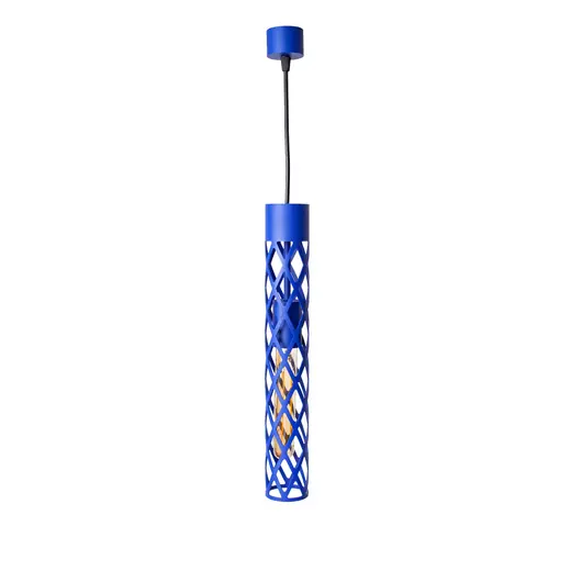 Светильник подвесной MSK Electric Flow в стиле лофт под лампу Е27 синий NL 6041 BL