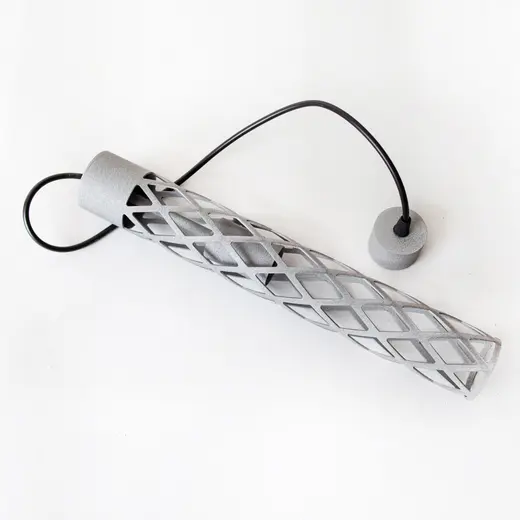Светильник подвесной MSK Electric Flow в стиле лофт под лампу Е27 серый MR 6041 GR