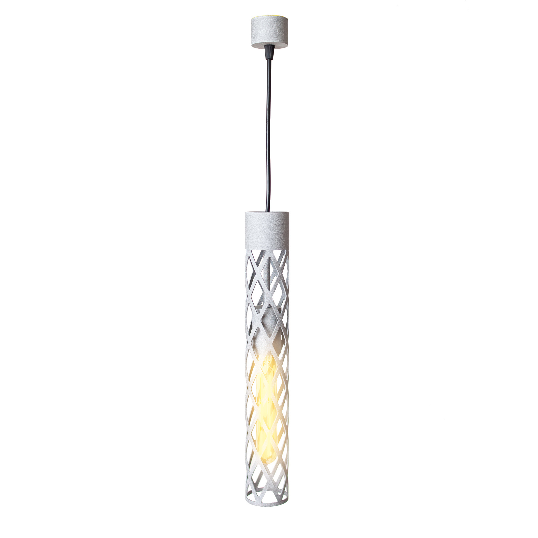 Светильник подвесной MSK Electric Flow в стиле лофт под лампу Е27 серый MR 6041 GR