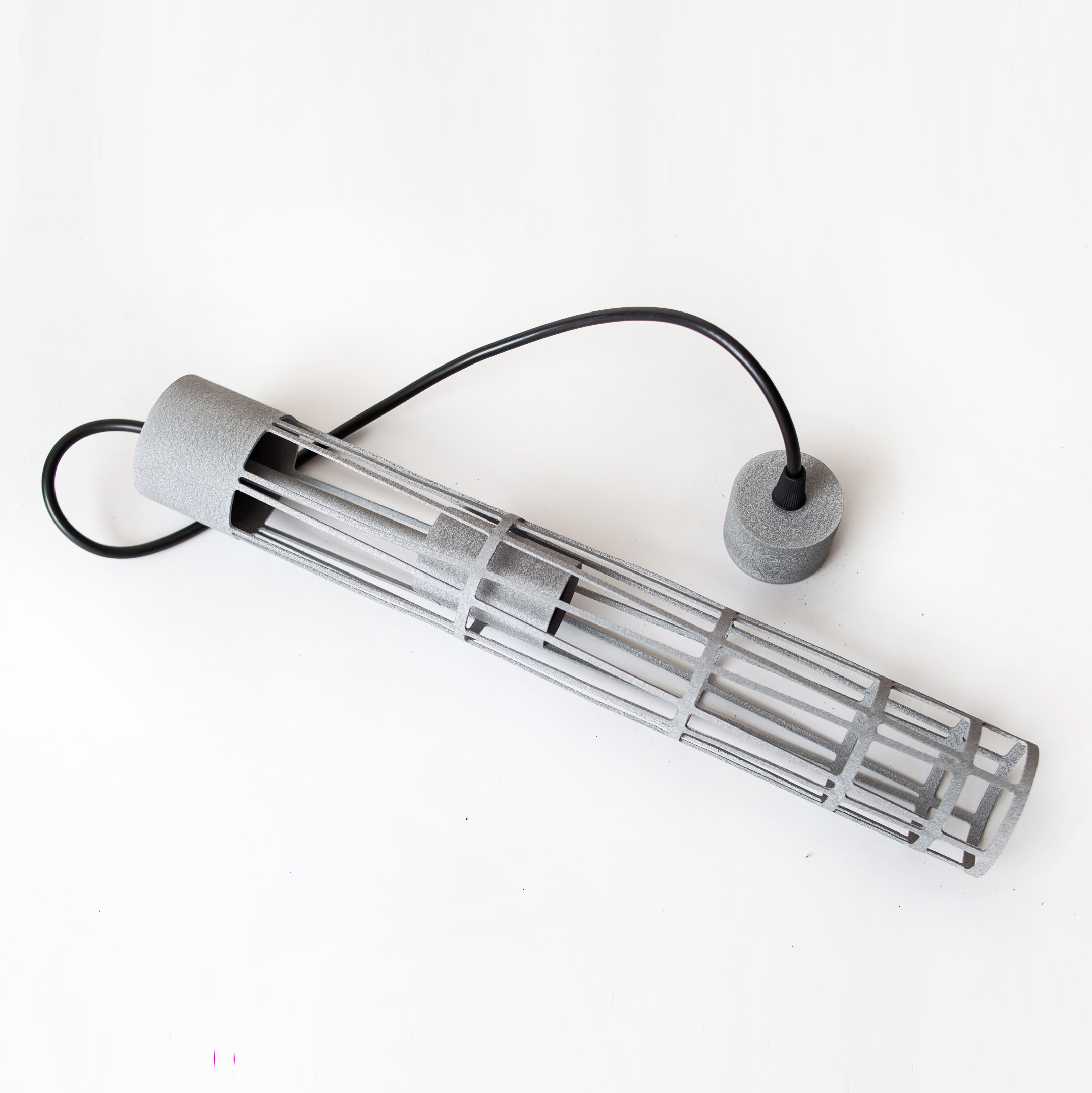 Светильник подвесной MSK Electric Flow в стиле лофт под лампу Е27 серый MR 6040 GR