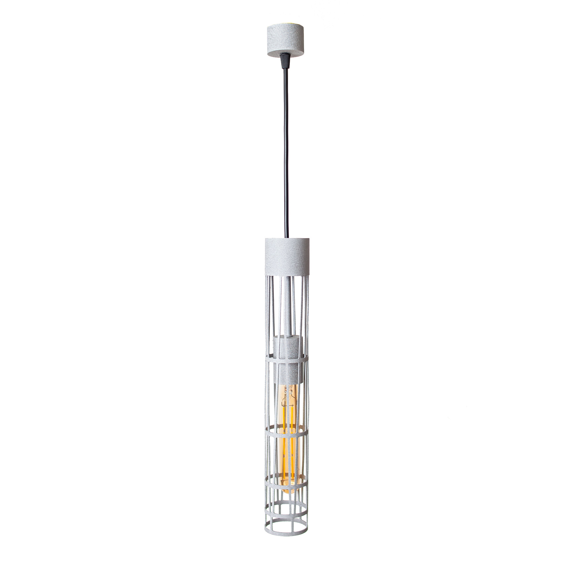 Светильник подвесной MSK Electric Flow в стиле лофт под лампу Е27 серый MR 6040 GR