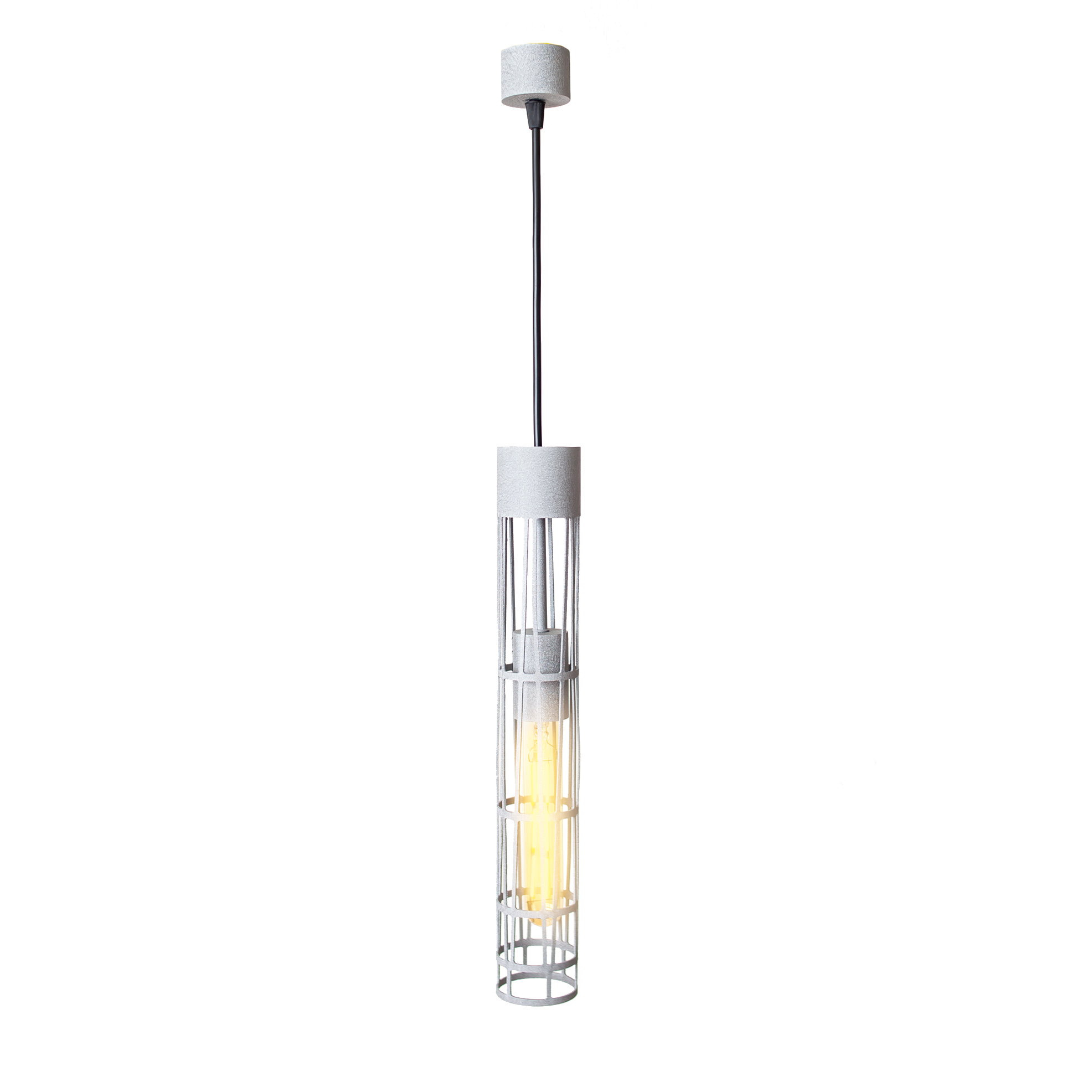 Светильник подвесной MSK Electric Flow в стиле лофт под лампу Е27 серый MR 6040 GR