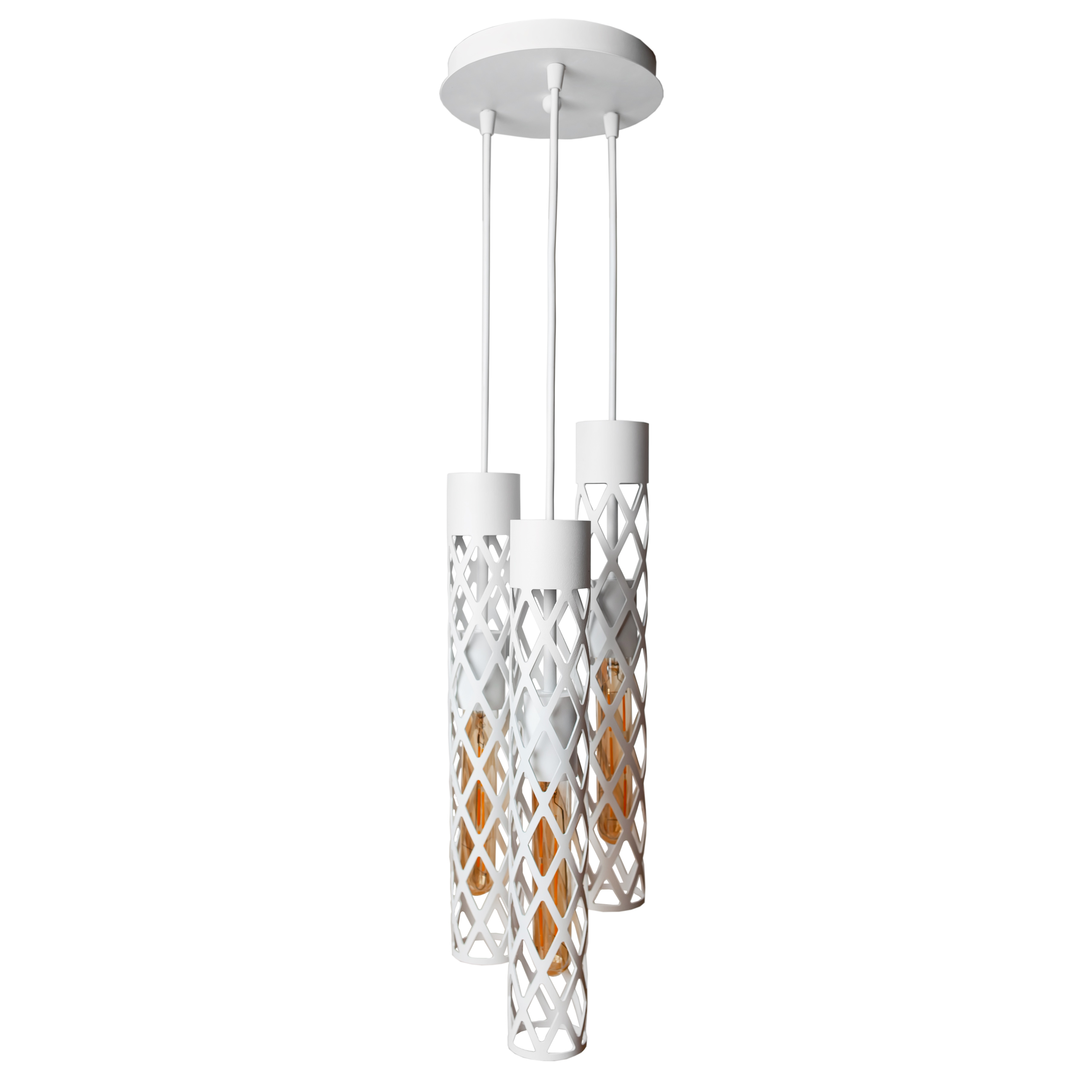 Светильник подвесной MSK Electric Flow в стиле лофт на круглом основании NL 6041-3R WH