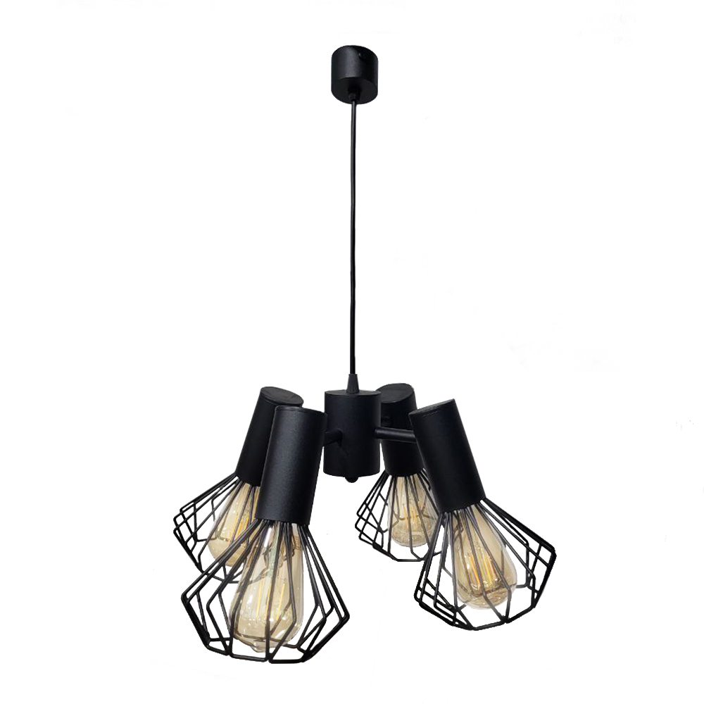Люстра подвесная MSK Electric Diadem на четыре плафона Е27 NL 22153-4 BK