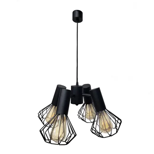 Люстра подвесная MSK Electric Diadem на четыре плафона Е27 NL 22153-4 BK