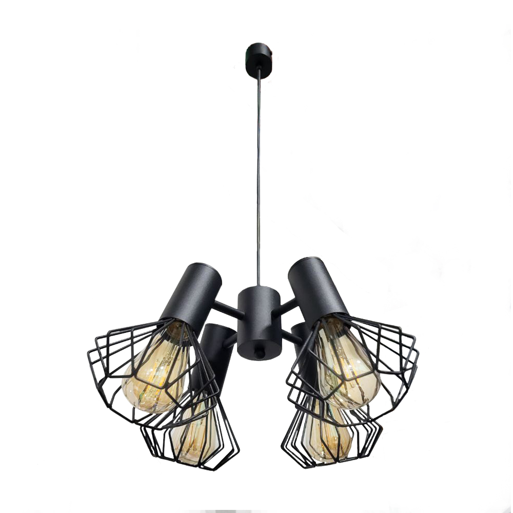 Люстра подвесная MSK Electric Diadem на четыре плафона Е27 NL 22153-4 BK