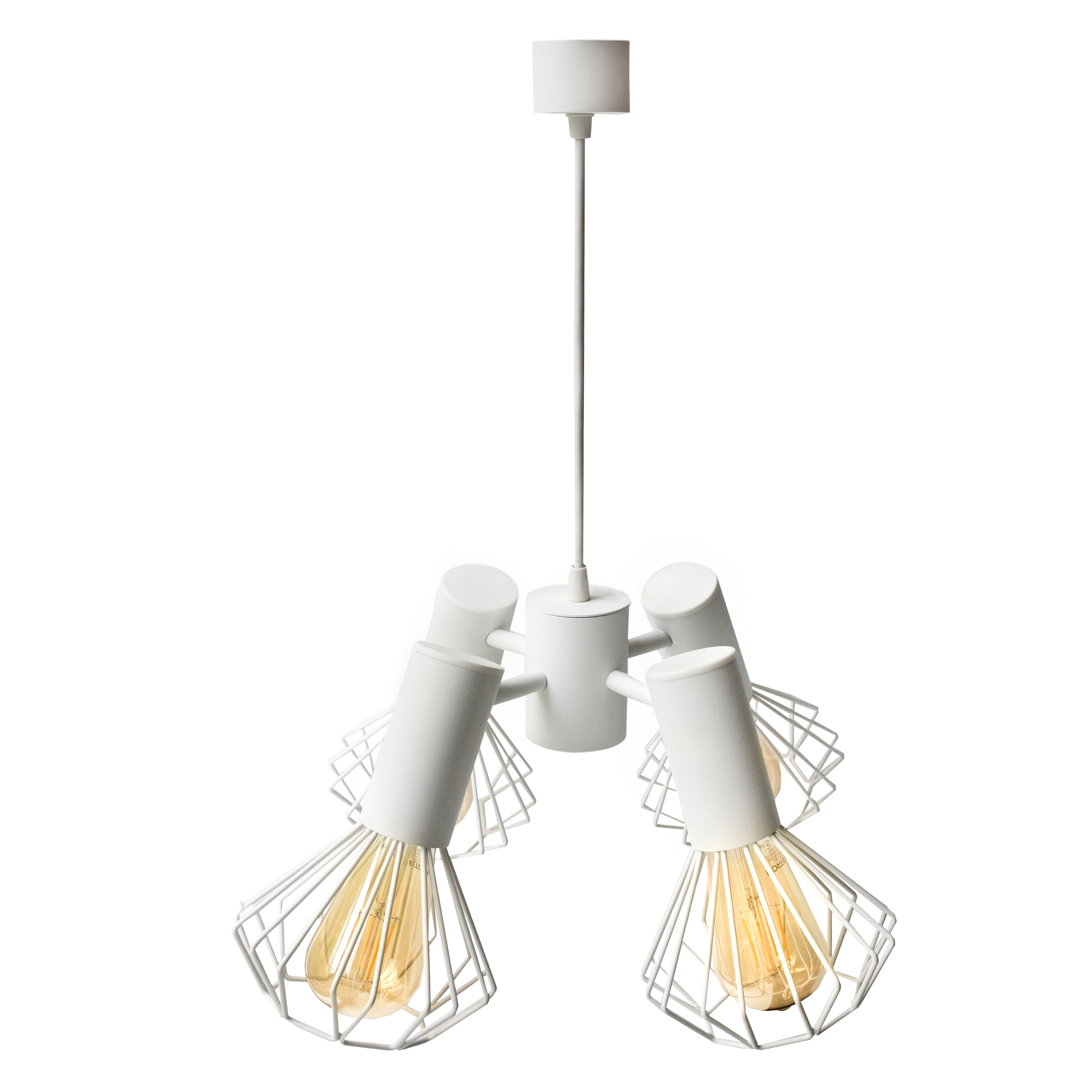 Люстра подвесная MSK Electric Diadem на четыре плафона Е27 NL 22153-4 WH