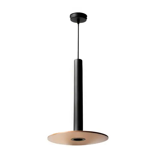 Светильник подвесной в стиле лофт MSK Electric Disk под лампу Е14 NL 26501 BK+CP черный+медь