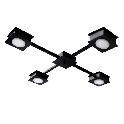 Люстра потолочная MSK Electric Space на четыре плафона под лампы GX53 черная NL 12040-4 BK