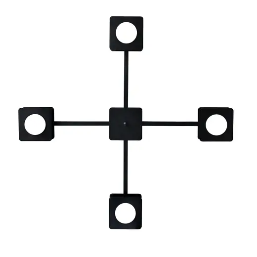 Люстра потолочная MSK Electric Space на четыре плафона под лампы GX53 черная NL 12040-4 BK