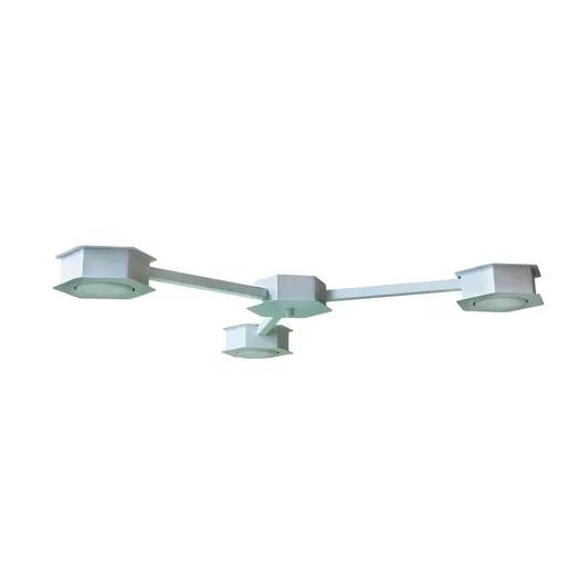 Люстра потолочная MSK Electric Space на три плафона под лампы GX53 белая NL 13040-3 WH