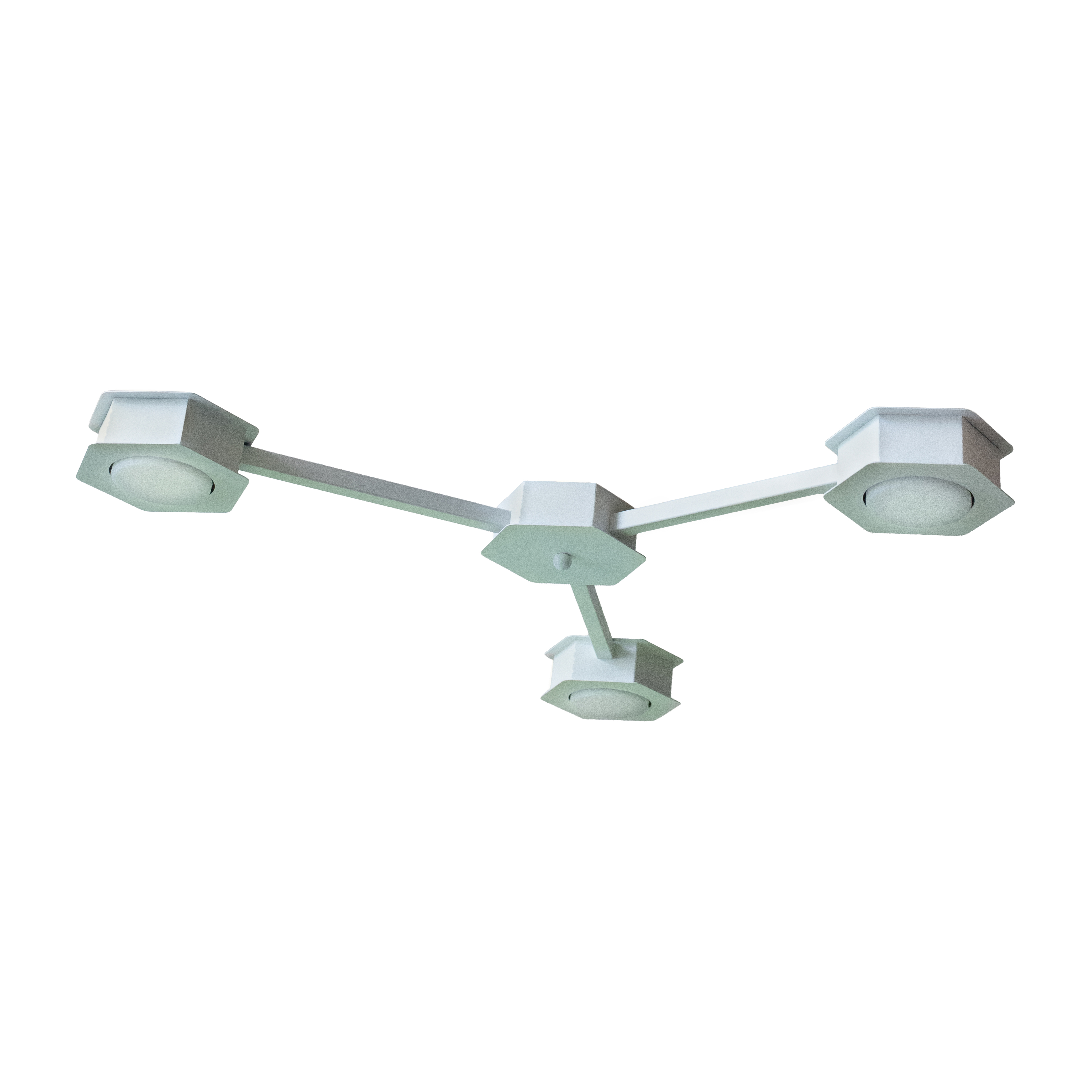 Люстра потолочная MSK Electric Space на три плафона под лампы GX53 белая NL 13040-3 WH