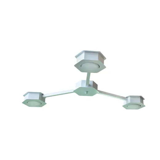 Люстра потолочная MSK Electric Space на три плафона под лампы GX53 белая NL 13040-3 WH