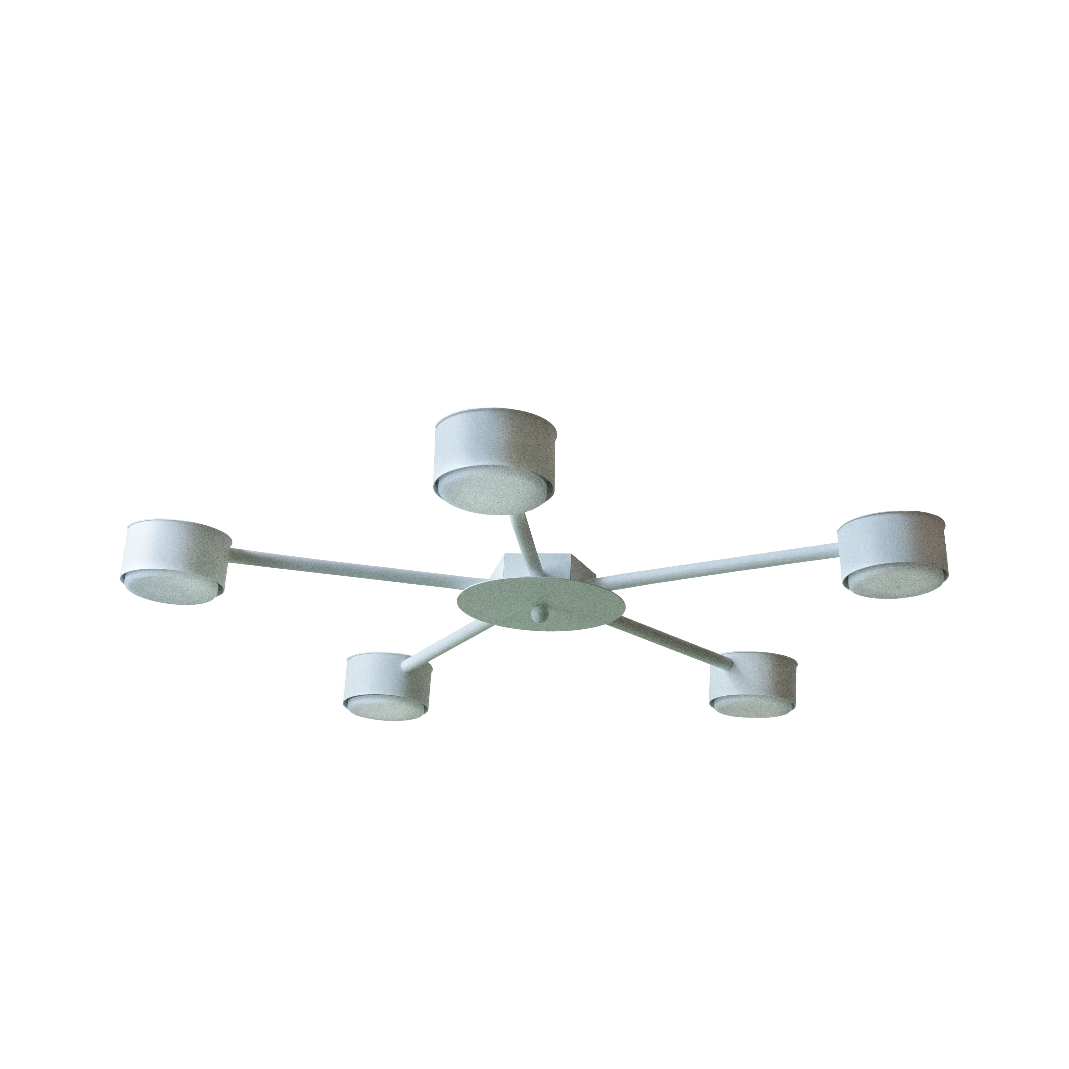Люстра потолочная MSK Electric Copter на пять круглых плафона под лампы GX53 NL 8040-5 WH белый