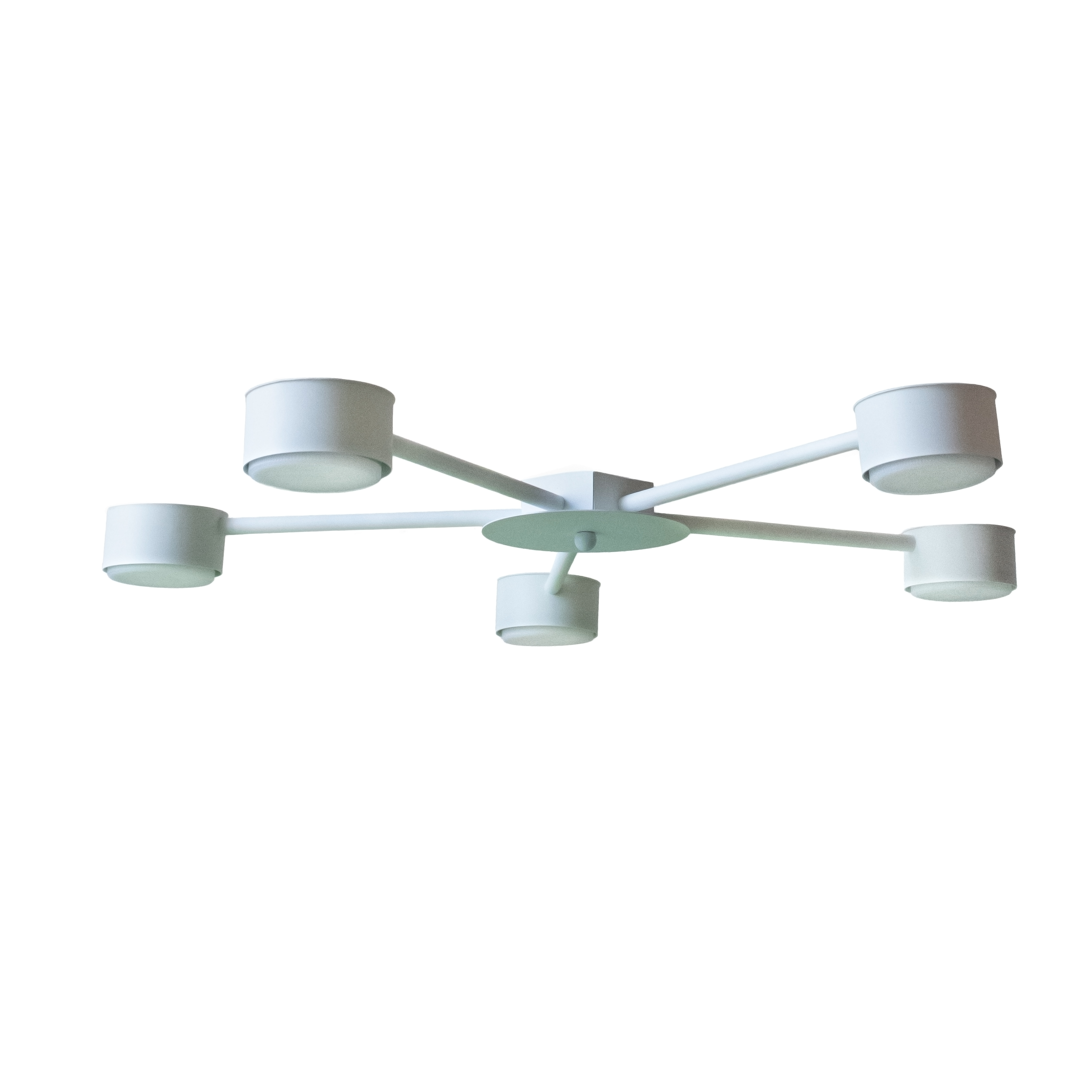 Люстра потолочная MSK Electric Copter на пять круглых плафона под лампы GX53 NL 8040-5 WH белый
