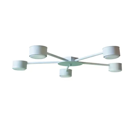 Люстра потолочная MSK Electric Copter на пять круглых плафона под лампы GX53 NL 8040-5 WH белый