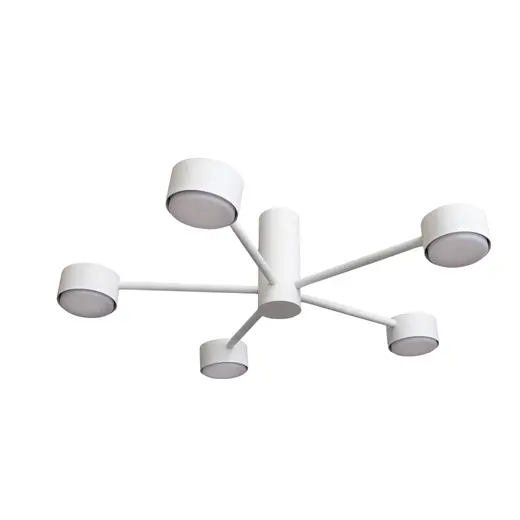 Люстра потолочная MSK Electric Copter на пять круглых плафонов под лампы GX53 белая NL 8041-5 WH