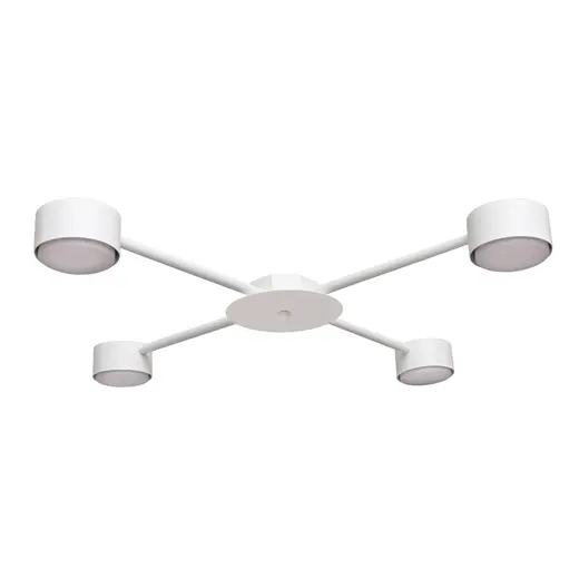 Люстра потолочная MSK Electric Copter на четыре круглых плафона под лампы GX53 белая NL 8040-4 WH