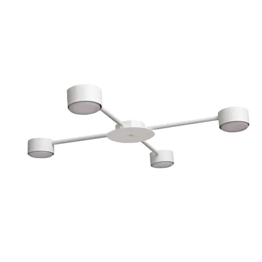 Люстра потолочная MSK Electric Copter на четыре круглых плафона под лампы GX53 белая NL 8040-4 WH