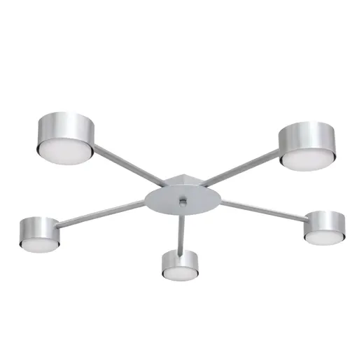 Люстра потолочная MSK Electric Copter на пять круглых плафонов под лампы GX53 NL 8040-5 AL