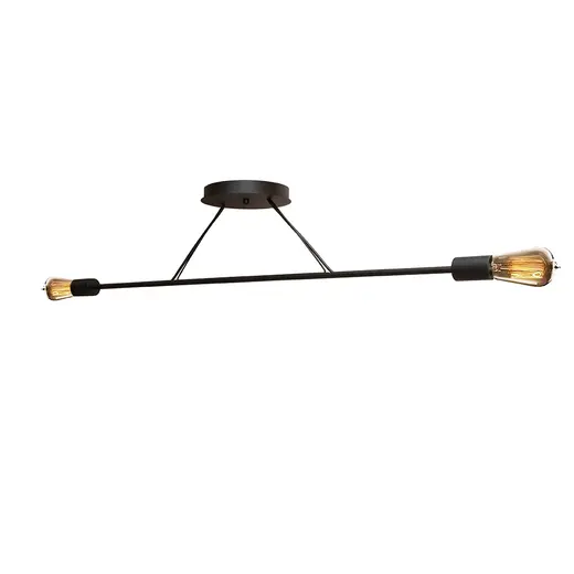 Люстра подвесная MSK Electric Asket на две лампы Е27 NL 10320-2 BK черная