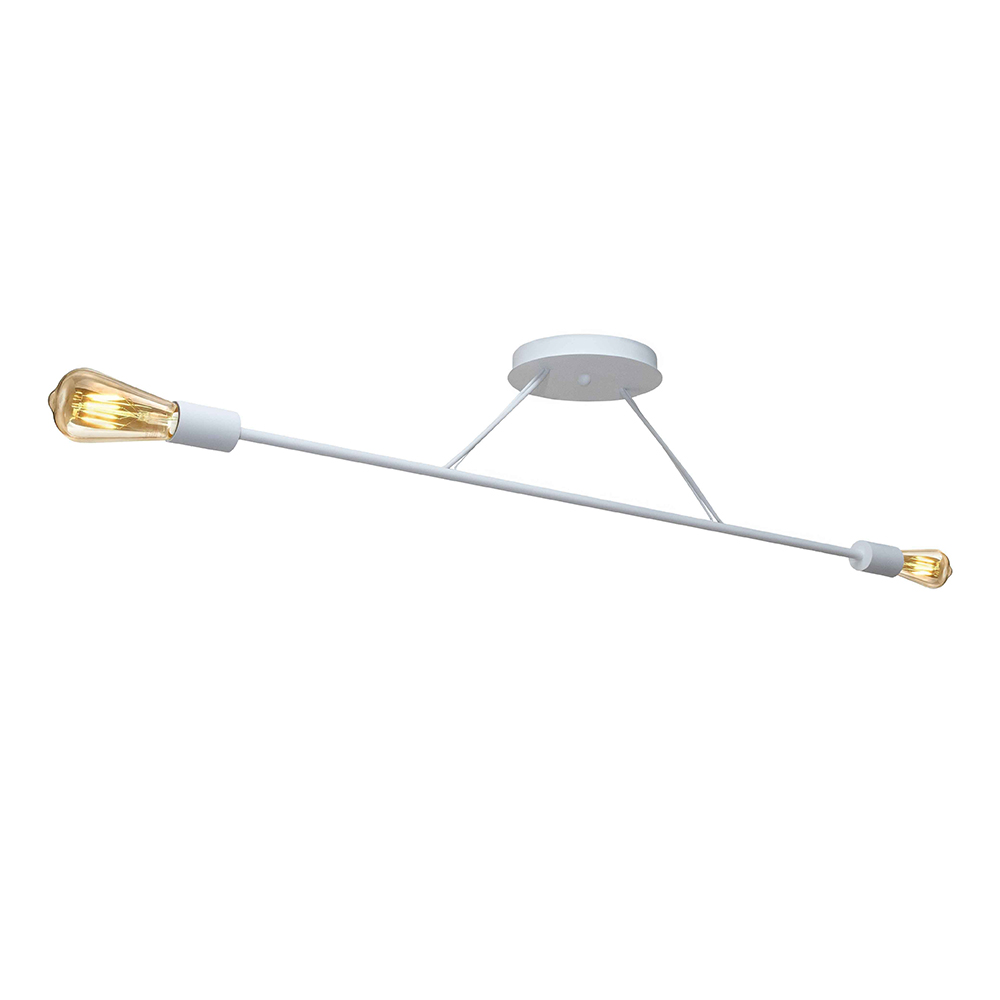 Люстра подвесная MSK Electric Asket на две лампы Е27 NL 10320-2 WH белая