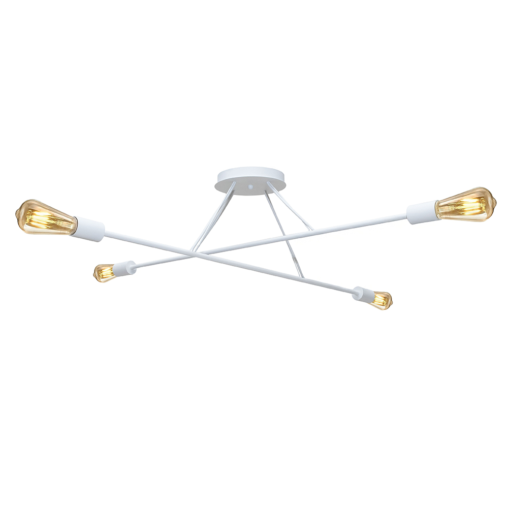 Люстра подвесная MSK Electric Asket под четыре лампы Е27 NL 10320-4 WH белая