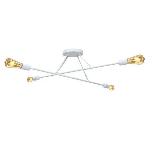 Люстра подвесная MSK Electric Asket под четыре лампы Е27 NL 10320-4 WH белая