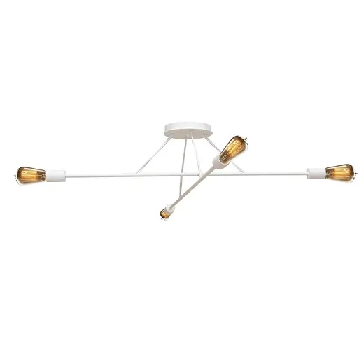 Люстра подвесная MSK Electric Asket под четыре лампы Е27 NL 10320-4 WH белая