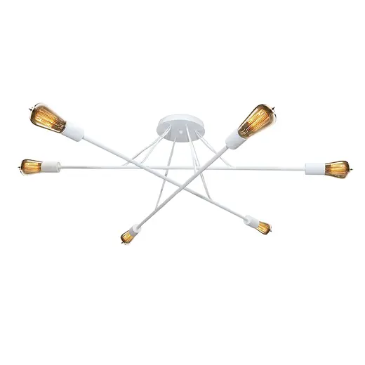 Люстра подвесная MSK Electric Asket на шесть ламп Е27 NL 10320-6 WH белая