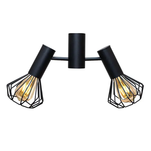Люстра потолочная MSK Electric Diadem под две лампы Е27 NL 22154-2 BK