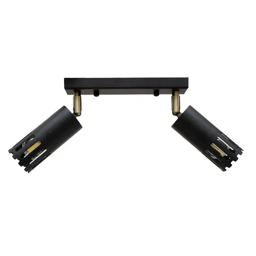 Светильник потолочный MSK Electric Teramo спот поворотный на два плафона NL 180501-2 BK