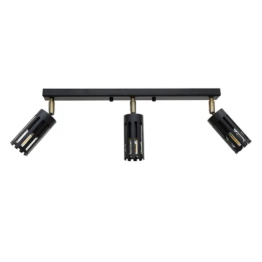 Светильник потолочный MSK Electric Teramo спот поворотный на три плафона NL 18050-3 BK