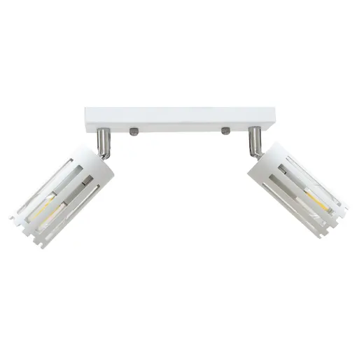 Светильник потолочный MSK Electric Teramo спот поворотный на два плафона белый NL 18050-2 WH