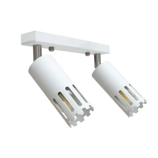 Светильник потолочный MSK Electric Teramo спот поворотный на два плафона белый NL 18050-2 WH
