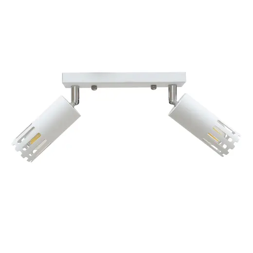Светильник потолочный MSK Electric Teramo спот поворотный на два плафона белый NL 180501-2 WH