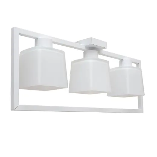 Люстра потолочная MSK Electric Boston на три плафона под лампу Е27 NL 400230-3 WH