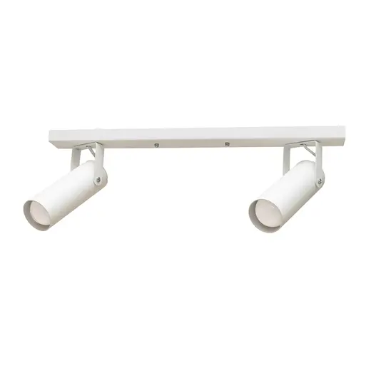 Светильник потолочный спот поворотный MSK Electric Focus под две лампы Е27 белый NL 14050-2 WH