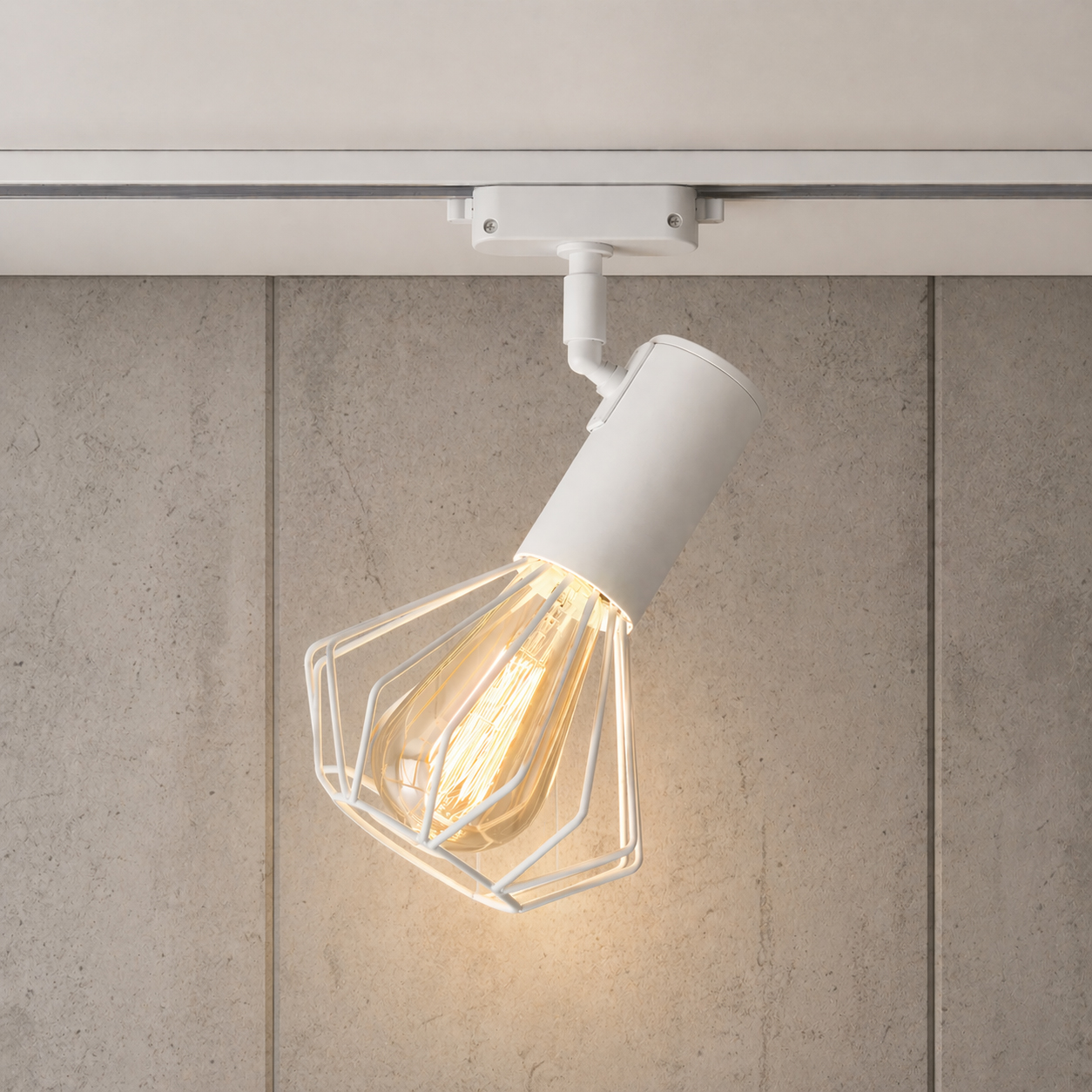 Светильник трековый MSK Electric Diadem поворотный на шинопровод белый NT 22151-1 WH
