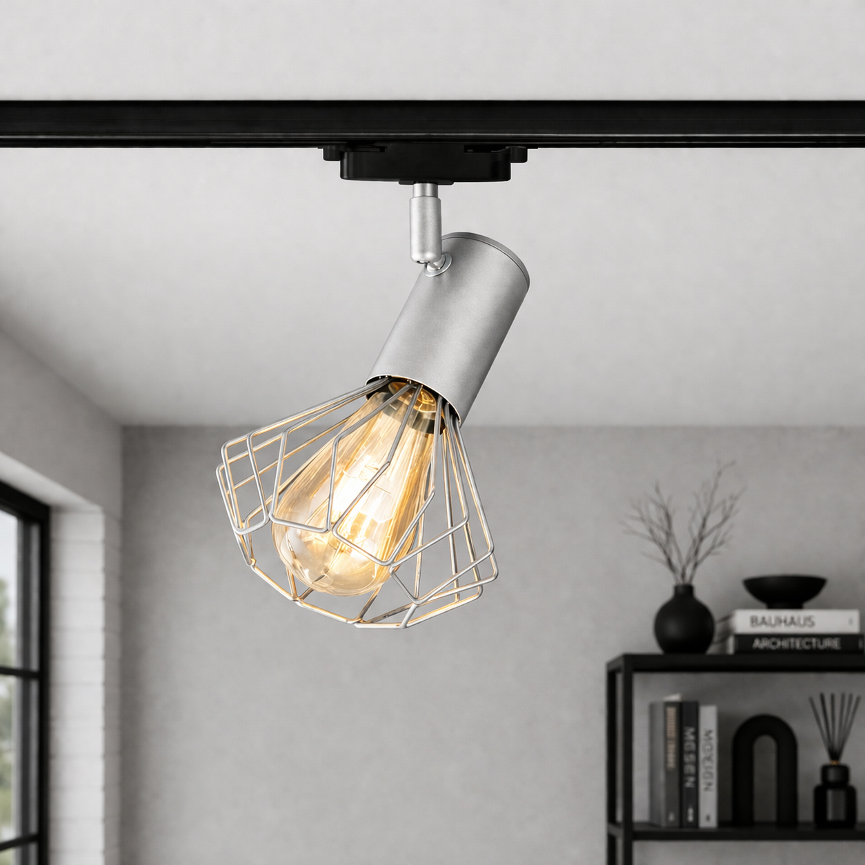 Светильник трековый MSK Electric Diadem поворотный на шинопровод алюминий NT 22151-1 AL